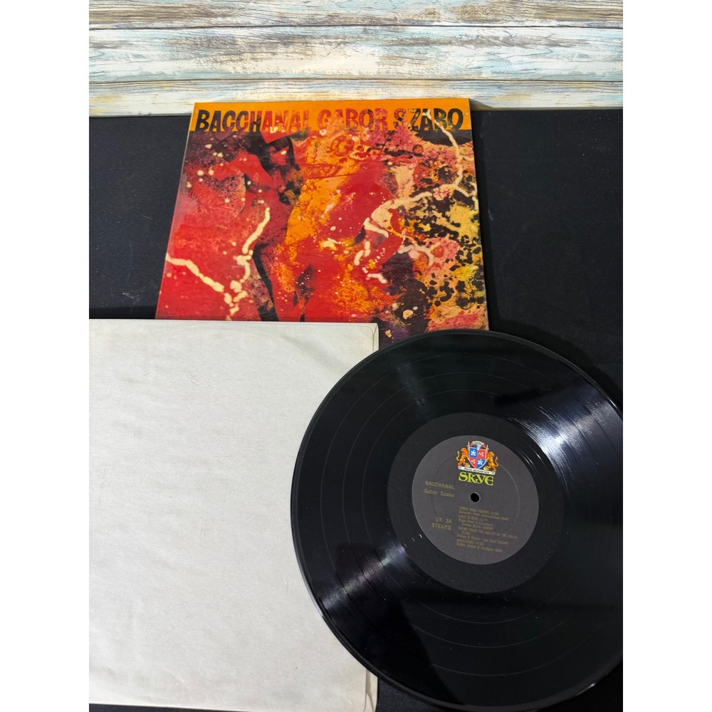Gabor‎ Szabo Bacchanal Vinyl LP 12" Black EUC 1968 Skye Records SK-3 Jazz